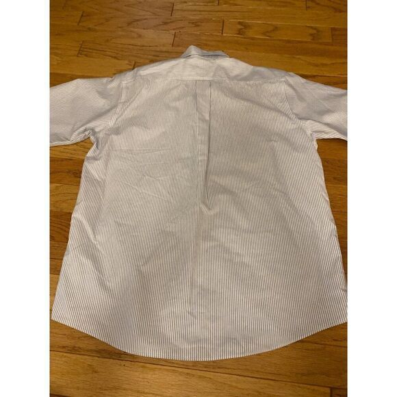 L.L. Bean Men's Traditional Fit Striped Button-Down Shirt 17-REG 100% Cotton - Picture 5 of 8